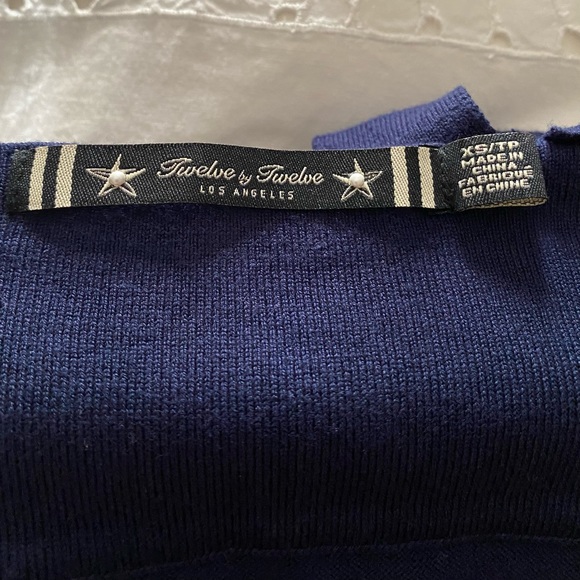 Twelve by Twelve Women’s Sexy Fitted Pinstripe Bodycon Dress XS Blue - Picture 2 of 3